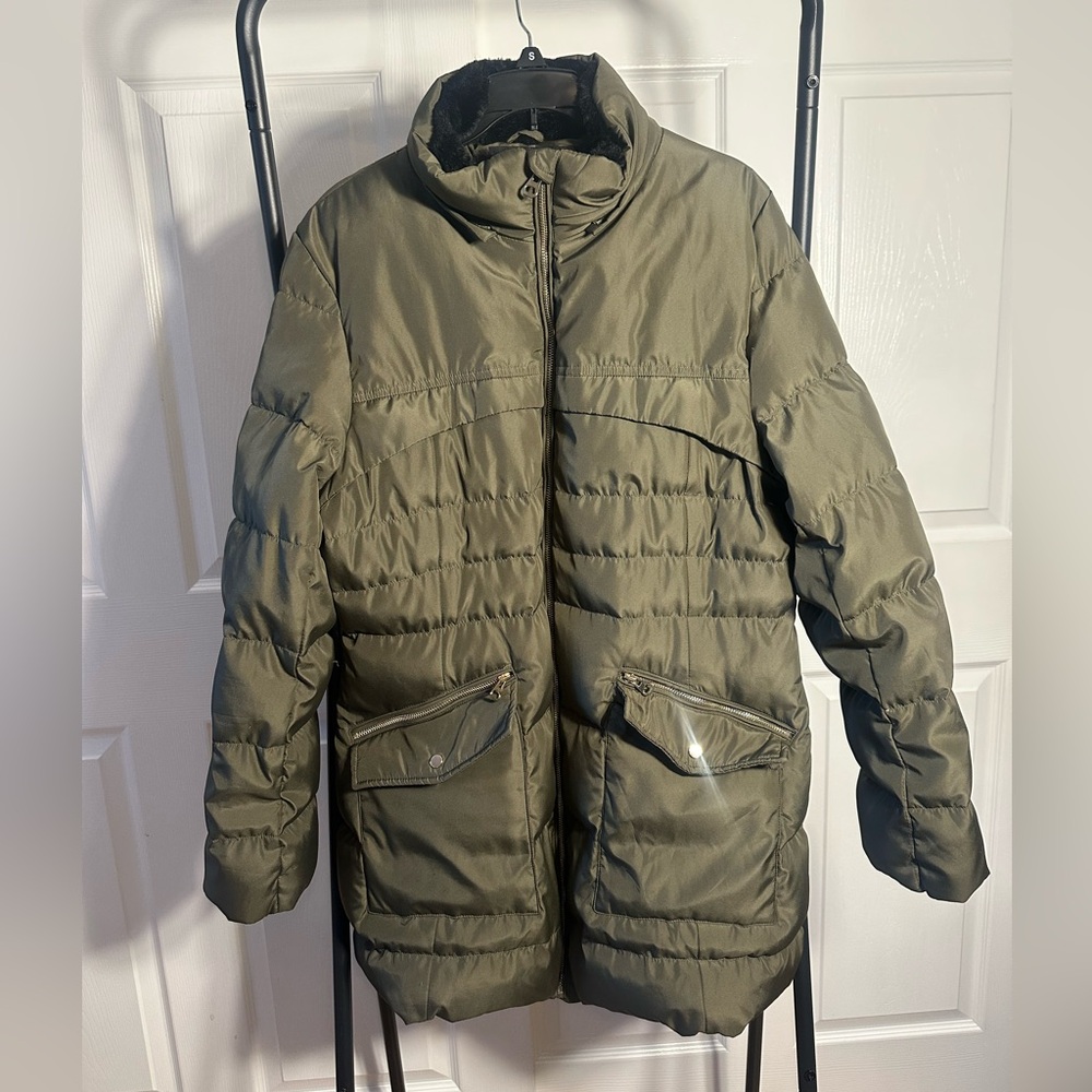 Polu Down Olive Green Jacket